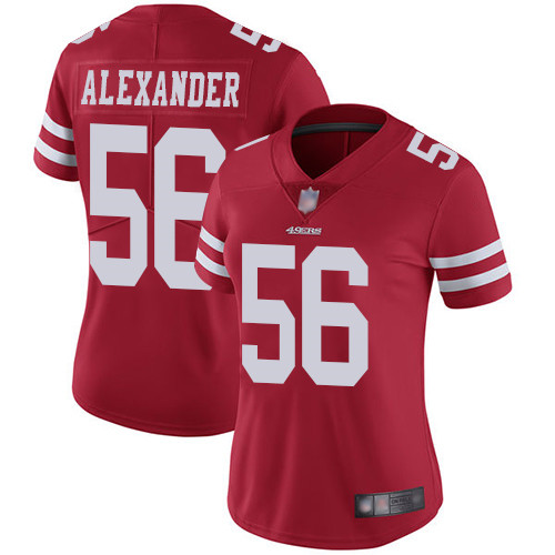 San Francisco 49ers Limited Red Women Kwon Alexander Home NFL Jersey 56 Vapor Untouchable